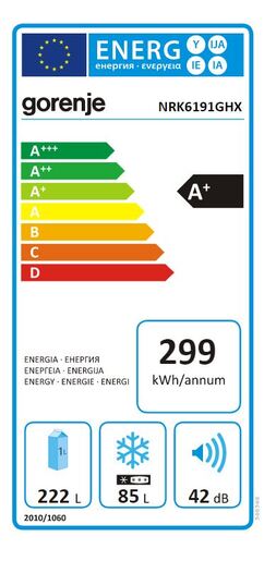 Gorenje hladnjak NRK6191GHX