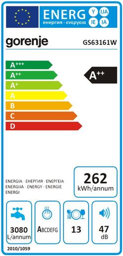 Gorenje perilica posuđa GS63161W