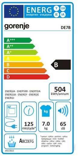 Gorenje mašina za sušenje veša DE7B