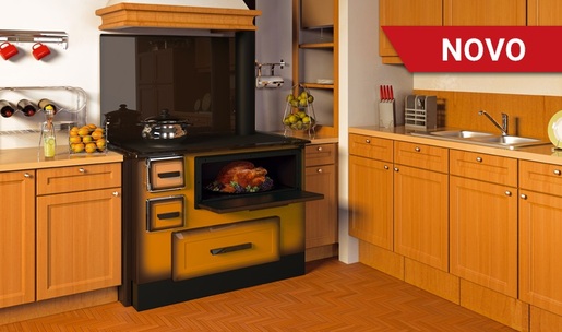 Alfa štednjak 55 ECO smeđi lijevi Smeđa