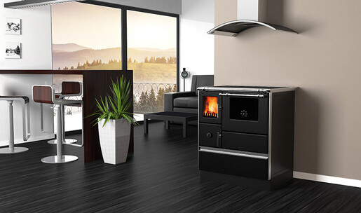 Alfa štednjak 70 DOMINANT ECO lijevi Antracit