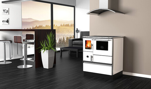 Alfa štednjak 70 DOMINANT ECO desni Bijela