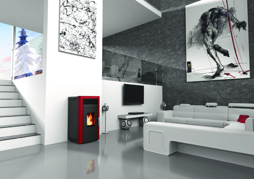 Alfa peć na pelete COMMO 15 ECO Kw Crvena