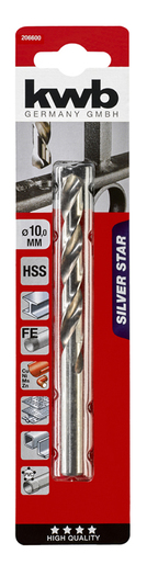 KWB SILVER STAR svrdlo za metal 10 mm, HSS, DIN 338