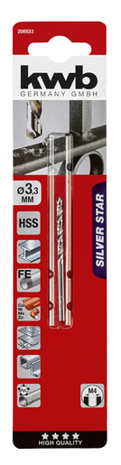 KWB SILVER STAR HSS svrdlo za metal 3,3mm