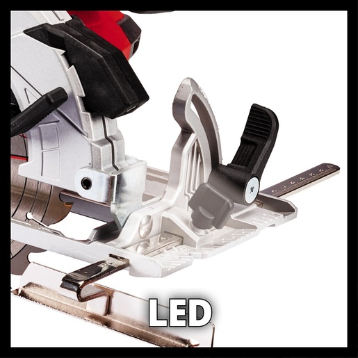 EINHELL akumulatorska ručna kružna pila TE-CS 18/165 Li - Solo Power X-Change, bez baterije i punjača (18V Li-Ion, maks. dubina reza 54mm, rezni list Ø165  x  Ø20 mm)