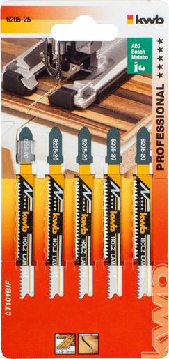 KWB List za ubodnu pilu, 83 mm, BIM, fini, za laminat, 5/1