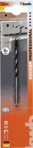 KWB ROCKER svrdlo za kamen i beton 6 mm, TCT, ISO 5468