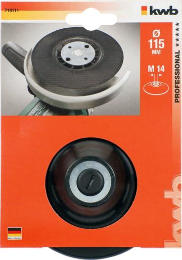KWB Gumeni disk za kutne brusilice 115 mm, M14
