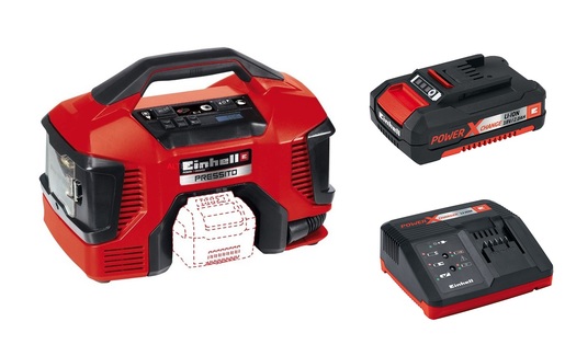 EINHELL set PRESSITO hibridni kompresor + 2.0 Ah baterija + punjač - Power X-Change