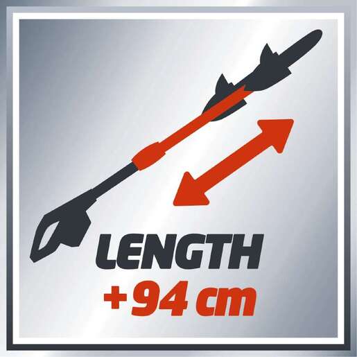 EINHELL akumulatorska teleskopska lančana pila GE-LC 18 Li T - Solo Power X-Change, bez baterije i punjača (18 V, 170 mm duljina reza)