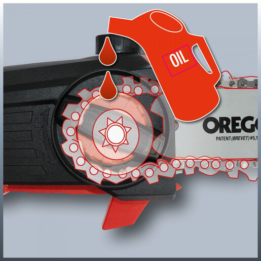 EINHELL akumulatorska teleskopska lančana pila GE-LC 18 Li T - Solo Power X-Change, bez baterije i punjača (18 V, 170 mm duljina reza)