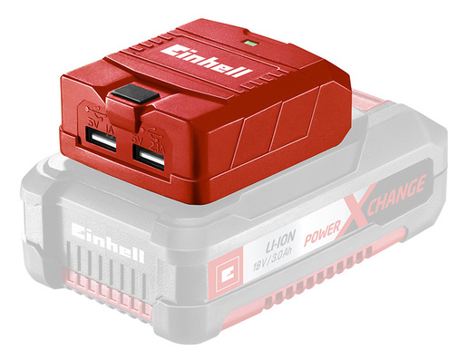 EINHELL set akumulatorska bušilica TE-CD 18 Li E + akumulatorska kutna brusilica TE-AG 18/115 Li + USB prijenosni adapter  + 3,0 Ah Starter Kit + 2,0 Ah baterija - Power X-Change
