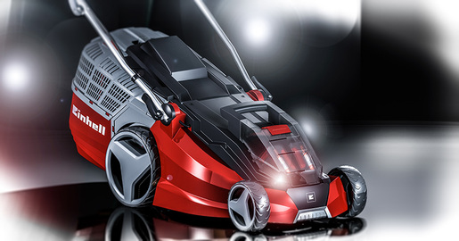 EINHELL akumulatorska kosilica u setu GE-CM 43 Li M Kit Power X-Change sa 2 baterije 4,0 Ah Li-ion i 2 punjača (43 cm širina reza, 25 - 75 mm visina reza, 63 L košara)