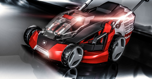 EINHELL akumulatorska kosilica u setu GE-CM 43 Li M Kit Power X-Change sa 2 baterije 4,0 Ah Li-ion i 2 punjača (43 cm širina reza, 25 - 75 mm visina reza, 63 L košara)