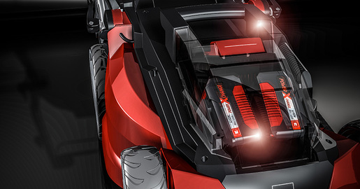 EINHELL akumulatorska kosilica u setu GE-CM 43 Li M Kit Power X-Change sa 2 baterije 4,0 Ah Li-ion i 2 punjača (43 cm širina reza, 25 - 75 mm visina reza, 63 L košara)