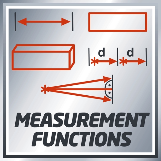 EINHELL digitalni laserski daljinomjer TC-LD 50