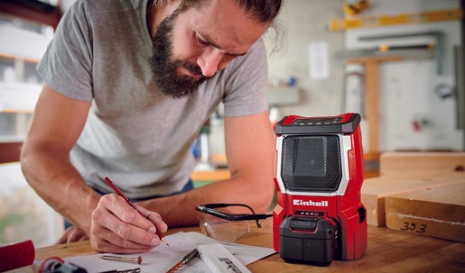 EINHELL set aku bušilica TE-CD 18 Li E + radio TE-CR 18 L + Starter set 3,0 Ah - Power X-Change