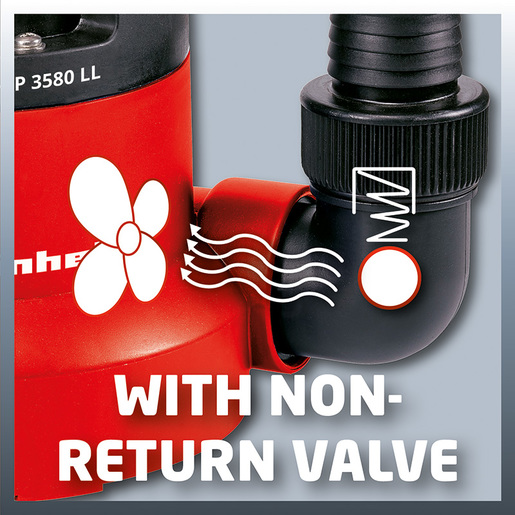 Einhell potopna pumpa za čistu vodu GC-SP 3580 LL (350 W, 8000 l/h, 7.5 metara dostavna visina)