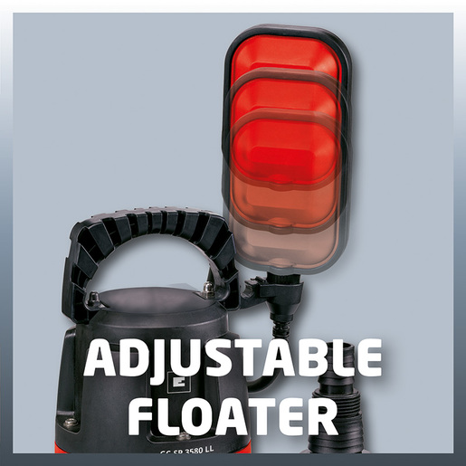 Einhell potopna pumpa za čistu vodu GC-SP 3580 LL (350 W, 8000 l/h, 7.5 metara dostavna visina)