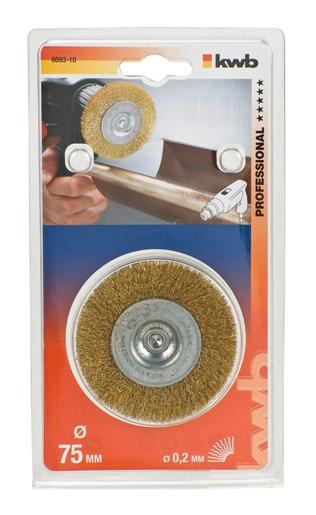 KWB Okrugla četka za bušilicu 75x0,2 mm, mesingana uvijena žica