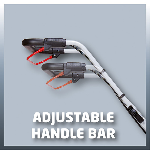 EINHELL akumulatorska kosilica GE-CM 33 Li Kit Power X-Change, sa 2 baterije 2,0 Ah Li-ion i 2 punjača (33 cm širina reza, 25 -65 mm visina reza, 30 L košara)