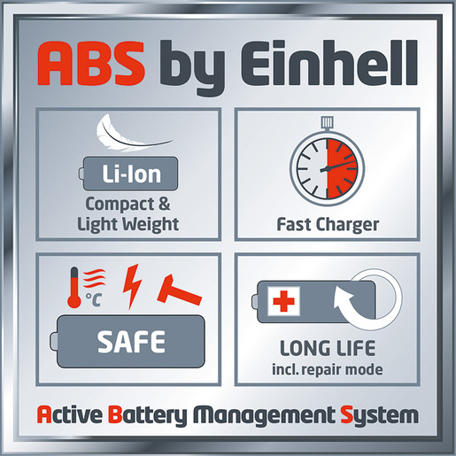 EINHELL akumulatorska kosilica GE-CM 33 Li Kit Power X-Change, sa 2 baterije 2,0 Ah Li-ion i 2 punjača (33 cm širina reza, 25 -65 mm visina reza, 30 L košara)