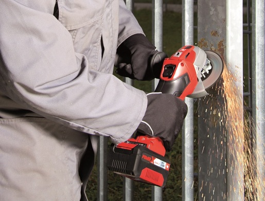 Einhell akumulatorska kutna brusilica TE-AG 18/115 Li Kit / 1 x baterija 3.0 Ah + 1 x punjač