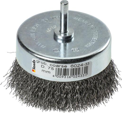 KWB Lončasta četka za bušilicu 75x0,35 mm, ekstra izdržljiva, HSS čelične uvijene žice
