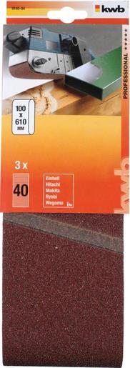 KWB Brusna traka za drvo i metal, 100x610 mm, GR 40, 3/1