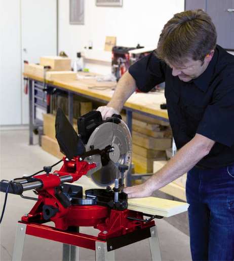 EINHELL TC-SM 2531/1 U, potezna pila za prorezivanje s postoljem (1900 W,  Ø 254 x Ø 30 mm / 60 Z,  310 x 70 mm)