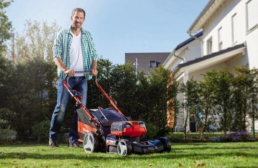 EINHELL akumulatorska kosilica GE-CM 36/47 HW Li (18V+18V) Power X-Change (2x18 V, 2x4.0 Ah, 47 cm, 75 L)