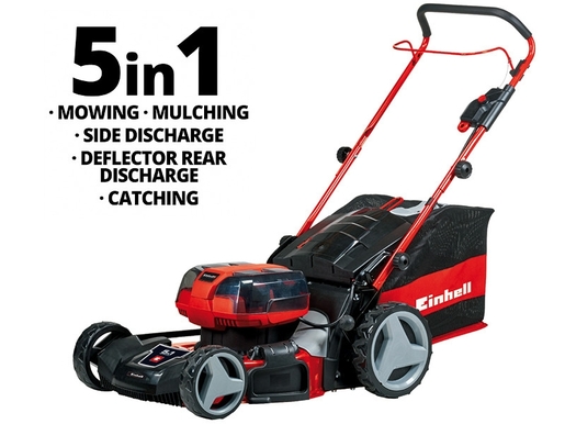 EINHELL akumulatorska kosilica GE-CM 36/47 HW Li (18V+18V) Power X-Change (2x18 V, 2x4.0 Ah, 47 cm, 75 L)