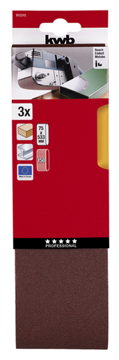KWB Set brusnih traka 3/1, 75x533mm, g150