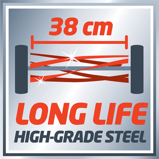 EINHELL ručna kosilica GE-HM 38 S (38 cm širina košnje, 38 mm maksimalna visina košnje, za travnjake do 250 m²)