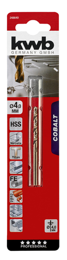 KWB COBALT svrdlo za metal 4 mm, HSS CO, DIN 338