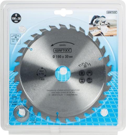 Kraftixx LIST PILE KRUŽNI 190x30,30Z, HM