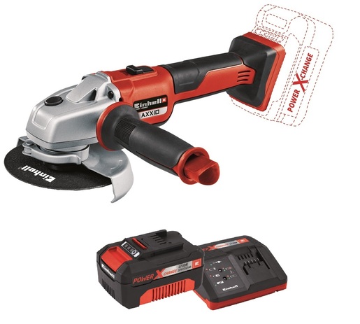EINHELL set akumulatorska kutna brusilica AXXIO + 3,0 Ah Starter Kit - Power X-Change