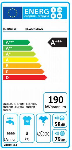 Electrolux perilica rublja EW6F408WU
