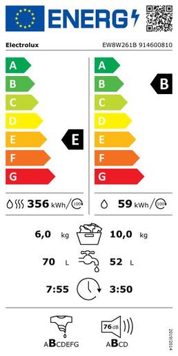 Electrolux perilica sušilica rublja EW8W261B