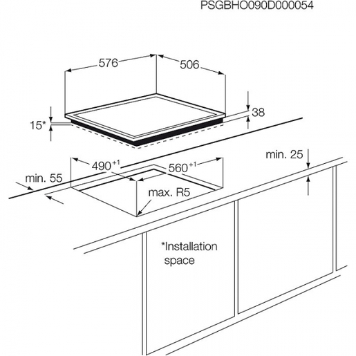 Zanussi ploča ZEV36340XB