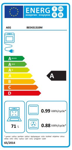 AEG pećnica BEE431310M
