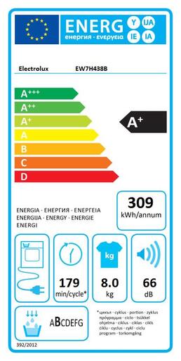 Electrolux sušilica rublja EW7H438B