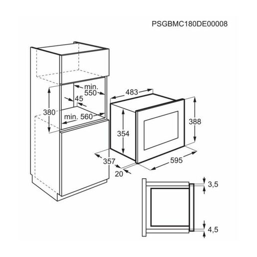 Electrolux mikrovalna pećnica LMS4253TMW