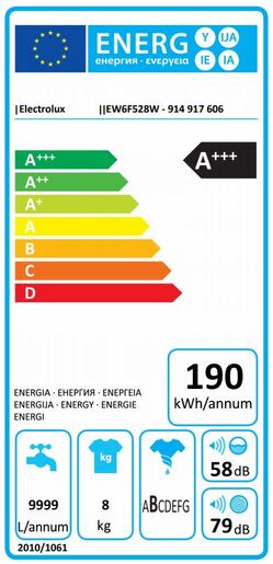 Electrolux perilica rublja EW6F528W