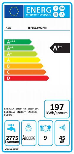 AEG perilica posuđa FEE62400PM
