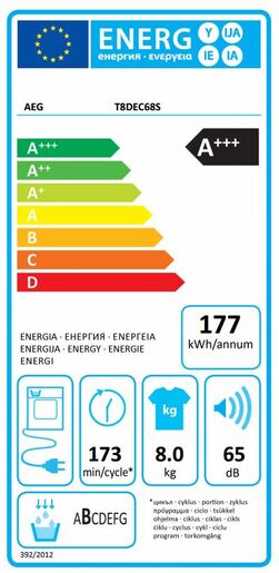 AEG sušilica rublja T8DEC68S