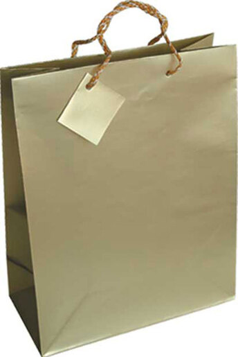 Vrećica srednja  jednobojna  mat zlatna 12/1