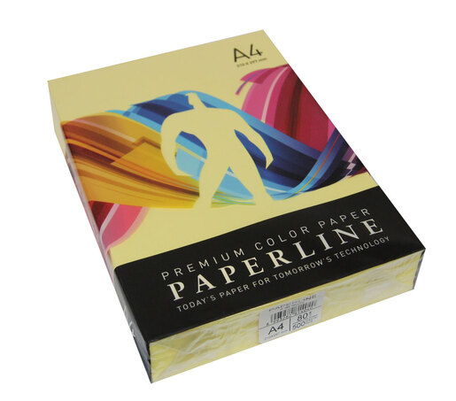 Papir ILK A4 PAPERLINE 80gr pastelni tamno žuti 500/1