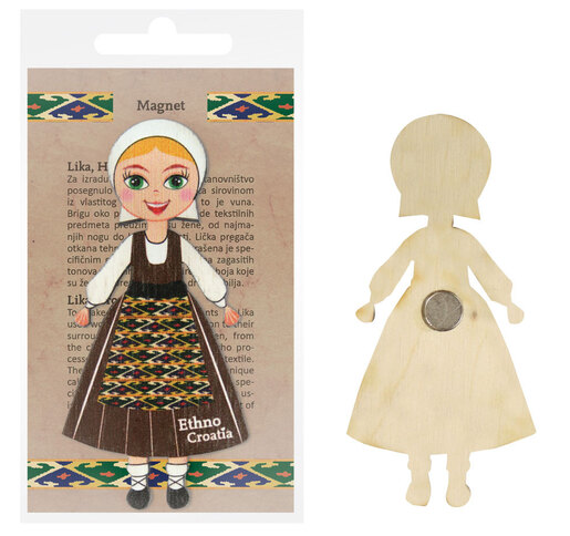 Magnet drveni Ethno Croatia Lika